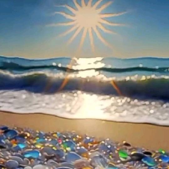 夕阳🌇下的水晶