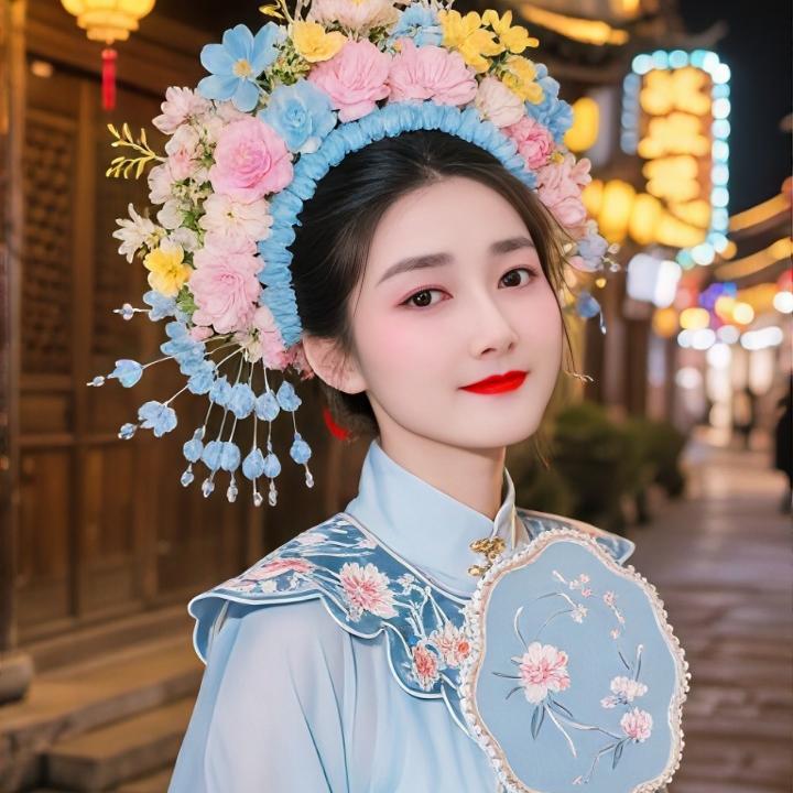 蓝雪穿搭