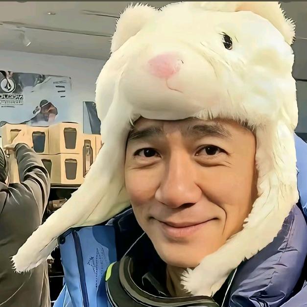 照镜子以为是梁朝伟...