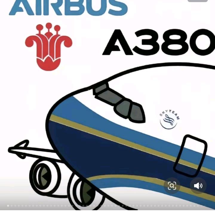 一架起飞的A380