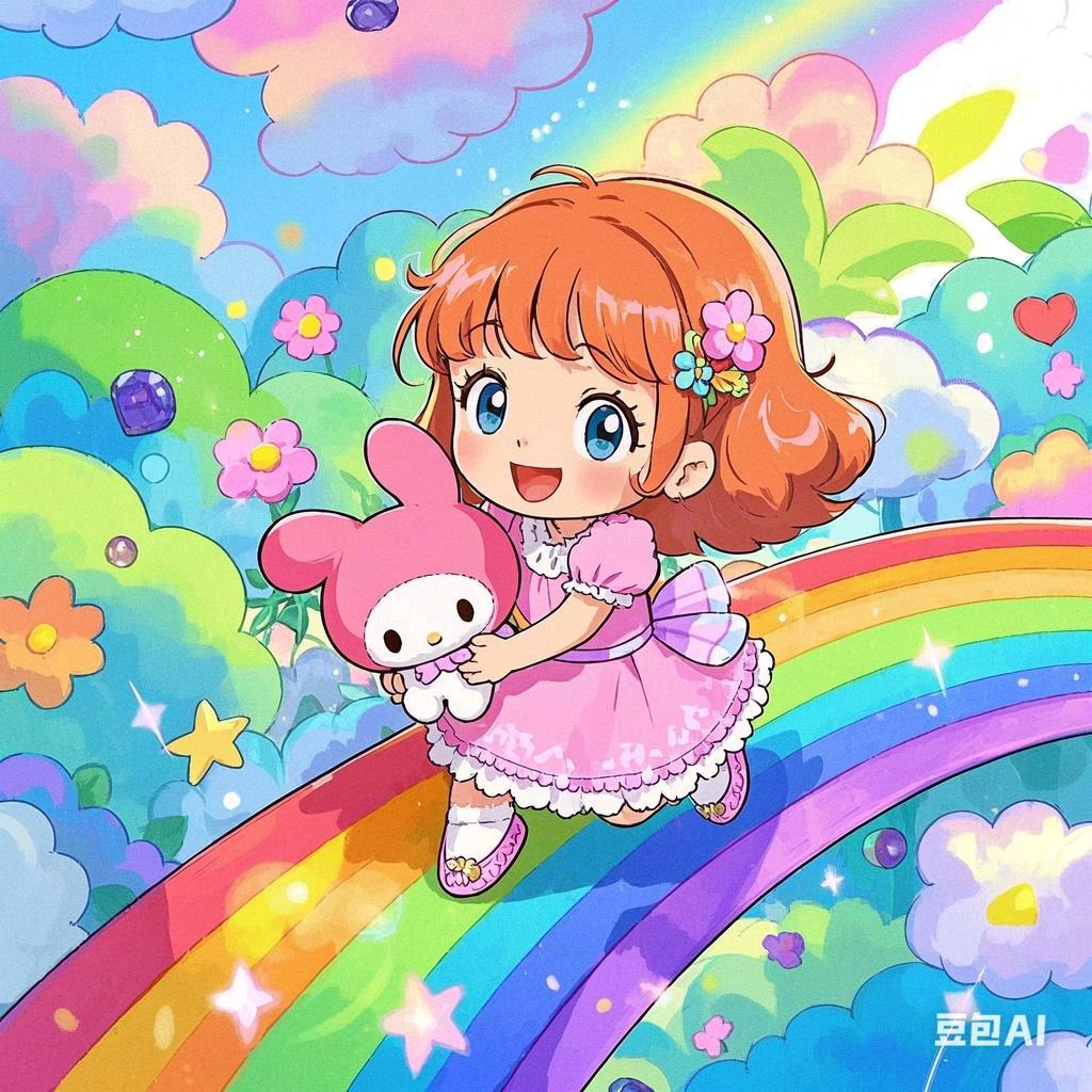 彩虹上的女孩👿🤑