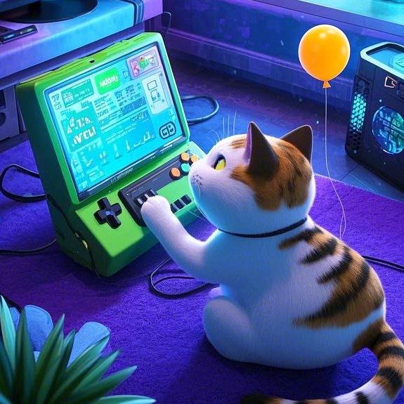 大花猫耍游戏