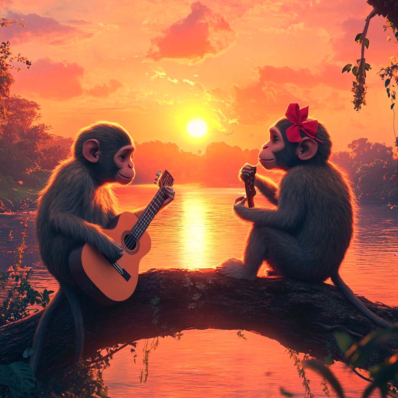 猿猴取月（结缘商品在橱窗）