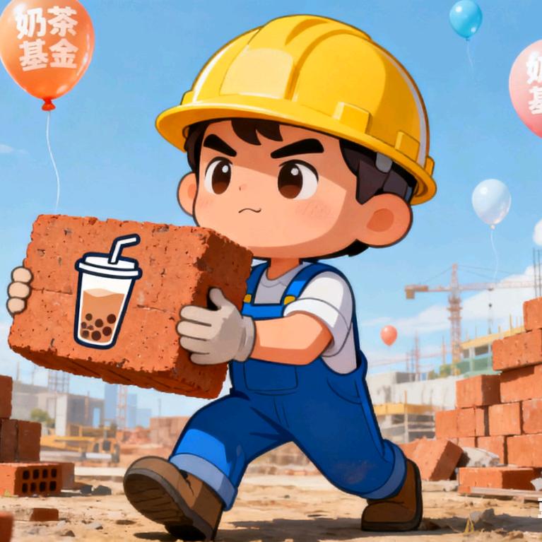 搬砖凑奶茶钱