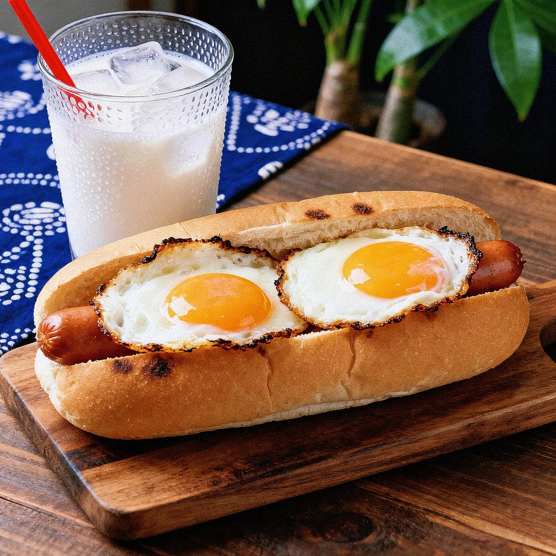 双蛋热狗大冰奶