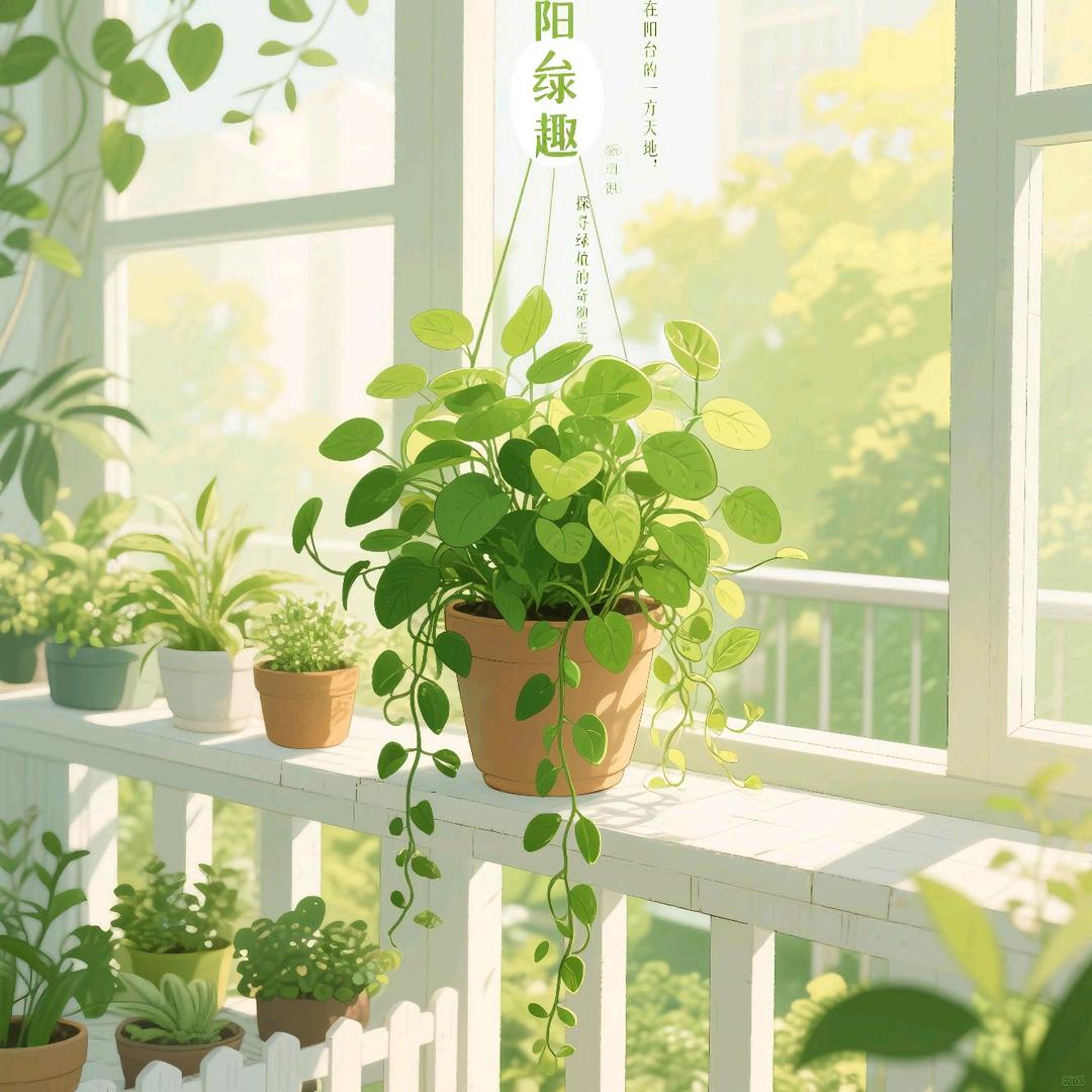 阳台绿植盆栽