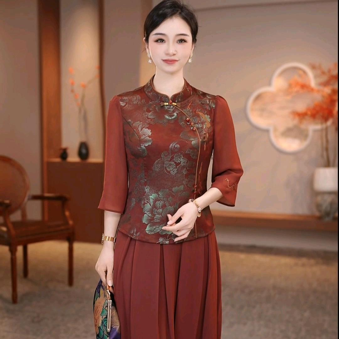 绮菲新中式妈妈装