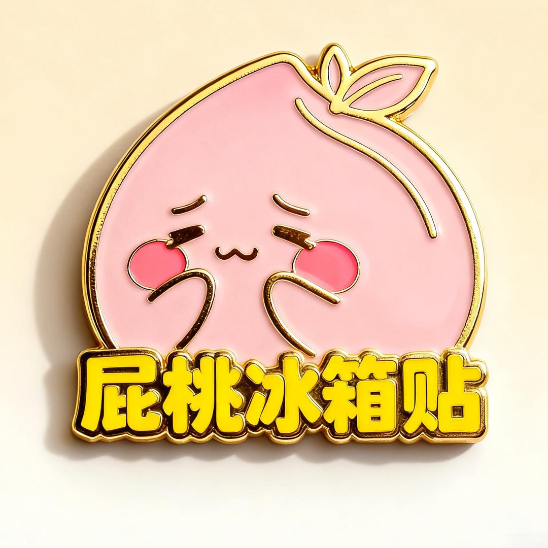 屁桃冰箱贴