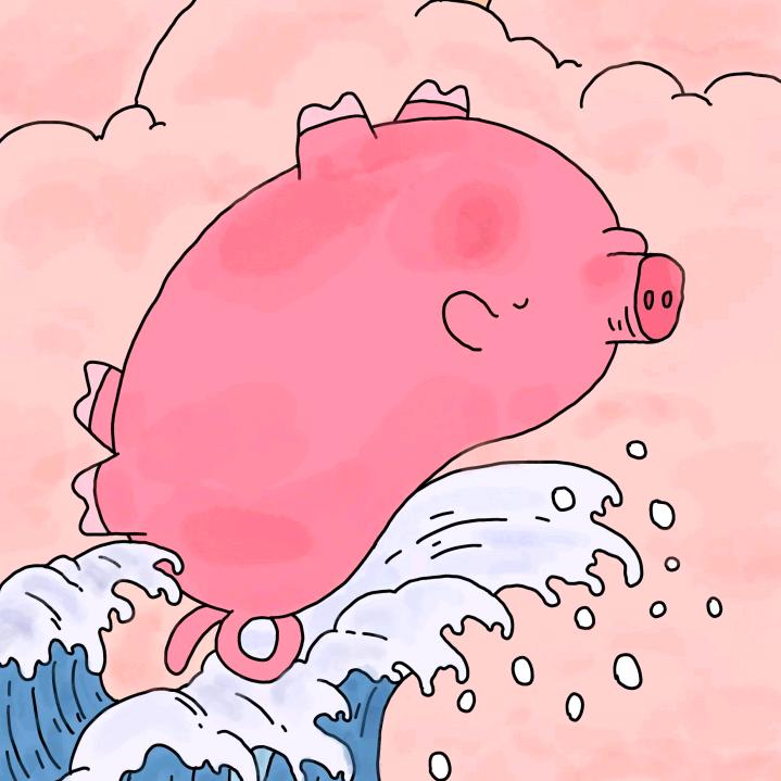 小猪泡泡糖