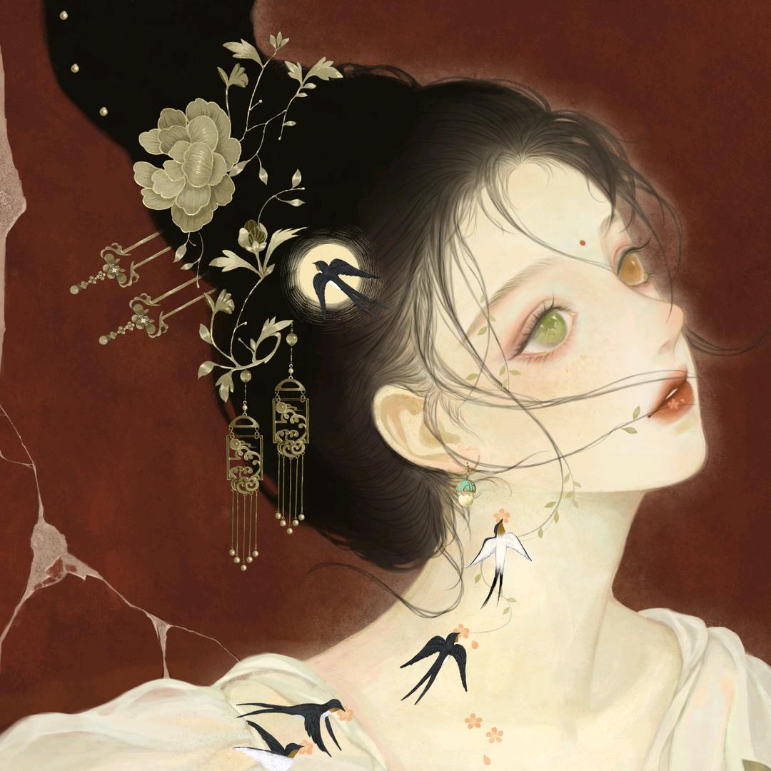 南栀在画画