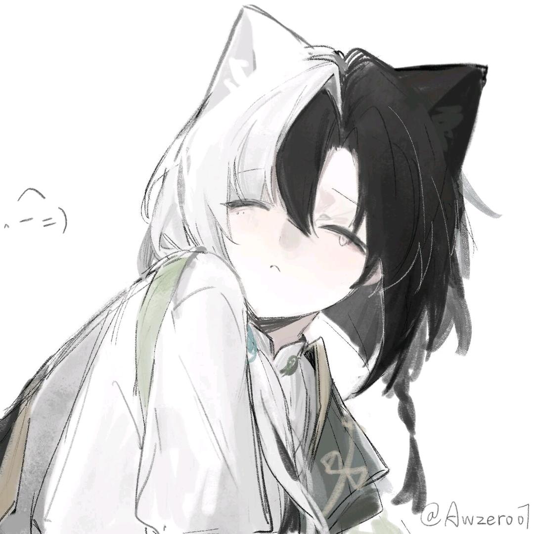 kk2是一只奶牛猫头像