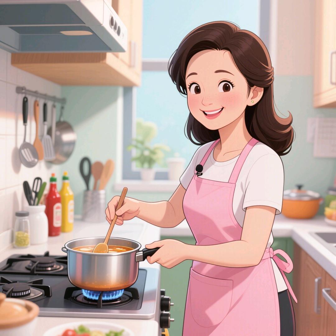 哆哆妈妈吃饭了