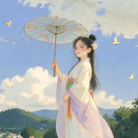 兰茝幽手作（绒花，缠花出簪）