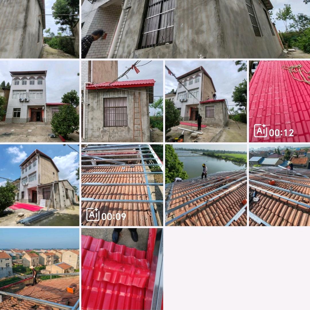 广东佛山树脂瓦钢构安装