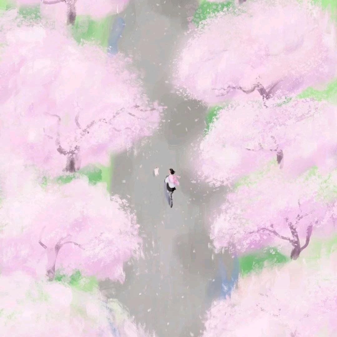 墨紫粉黛青绿涧