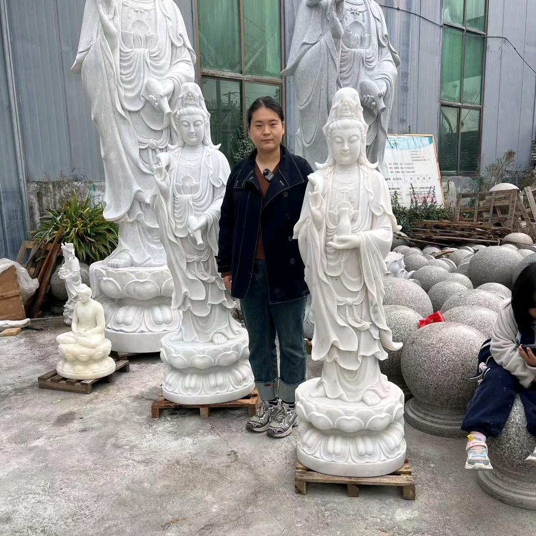 曹姐石雕观音佛像