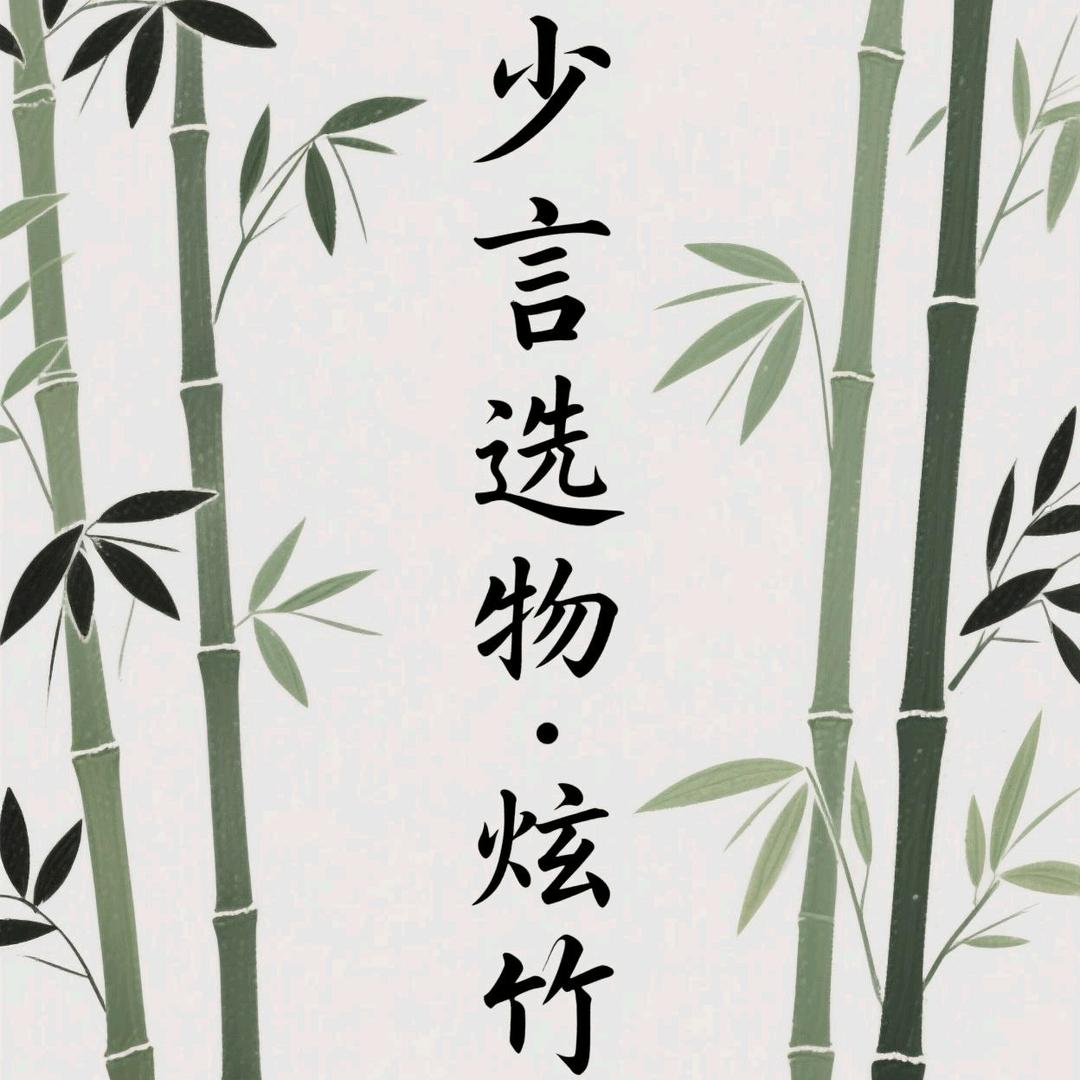 少言选物·炫竹