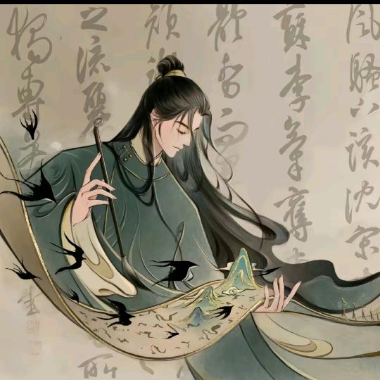 执笔泼墨染青城