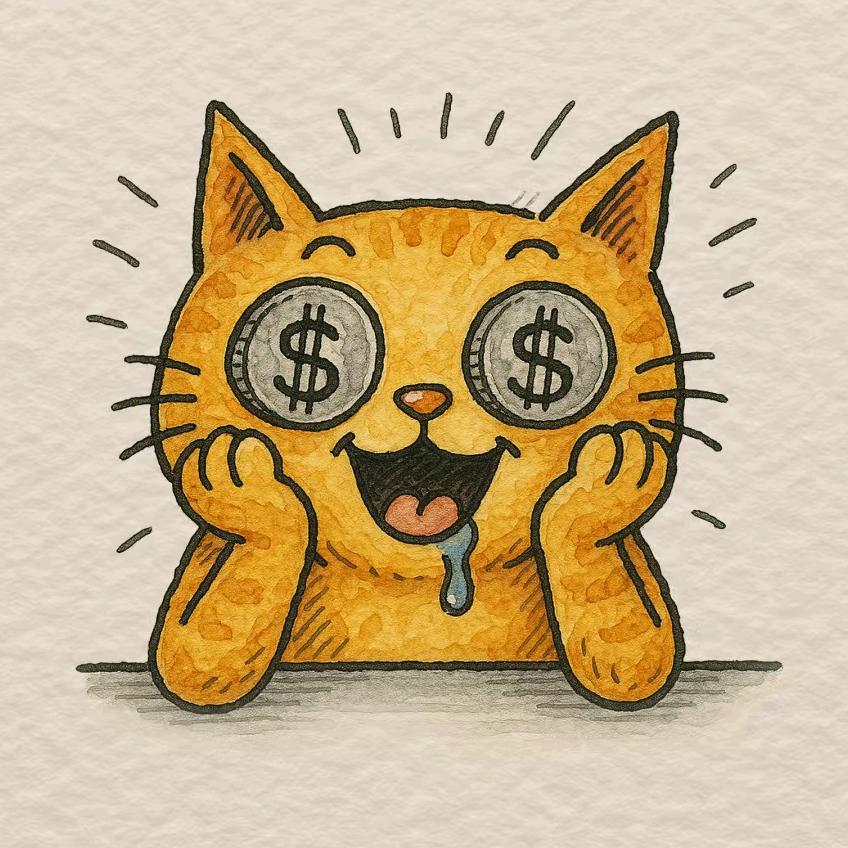 招财进宝小花猫