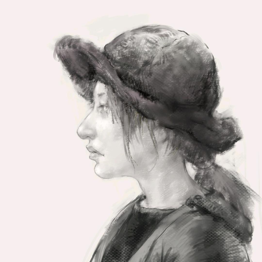 柒彩文化-爱画素描的花生