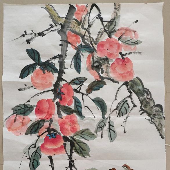 滨海涂荼国画