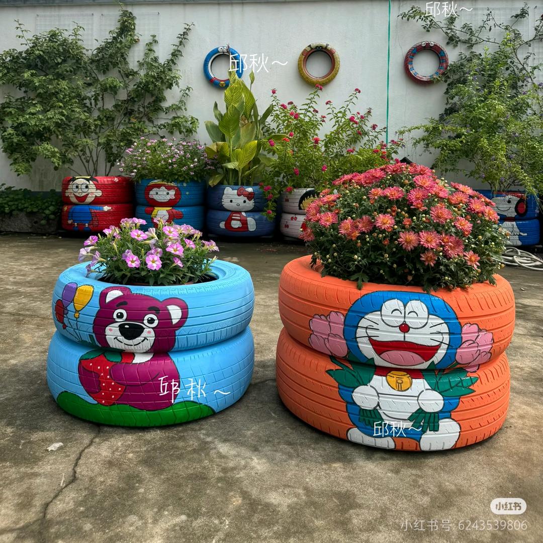 卖轮胎的小姑娘