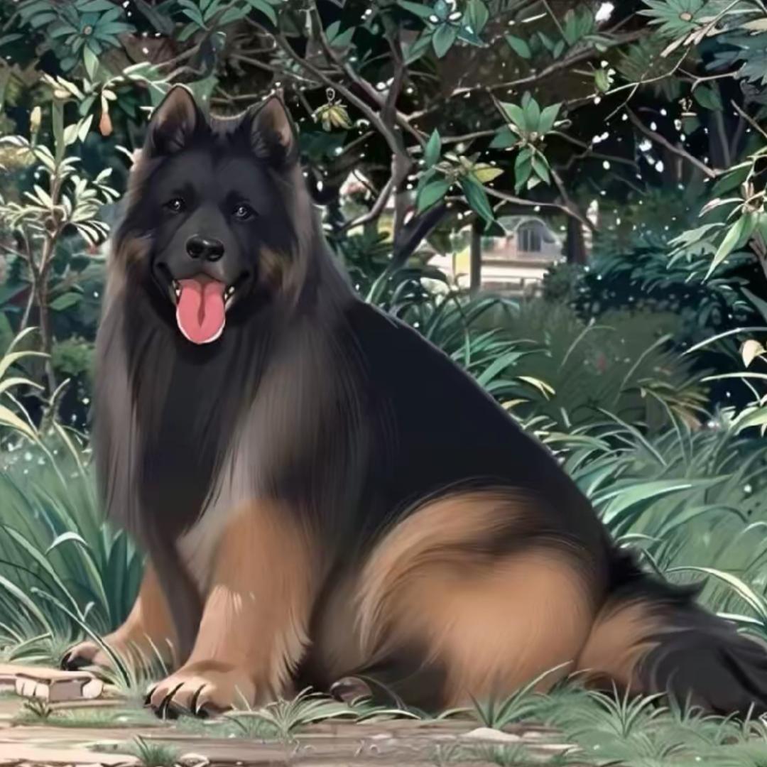 老版长毛德牧(大毛犬舍)