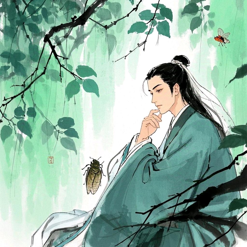 静思听蝉