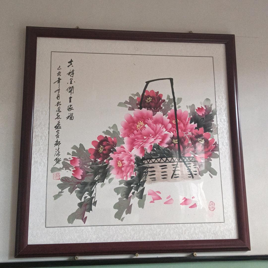 水墨丹青牡丹画昆哥