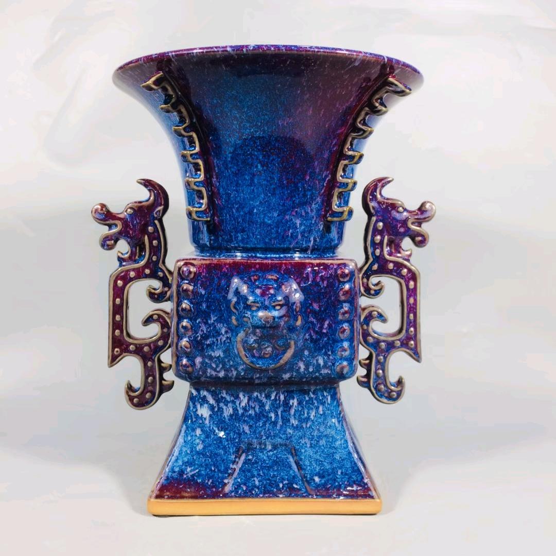 神后 钧瓷  工艺品 花瓶 茶具 茶杯