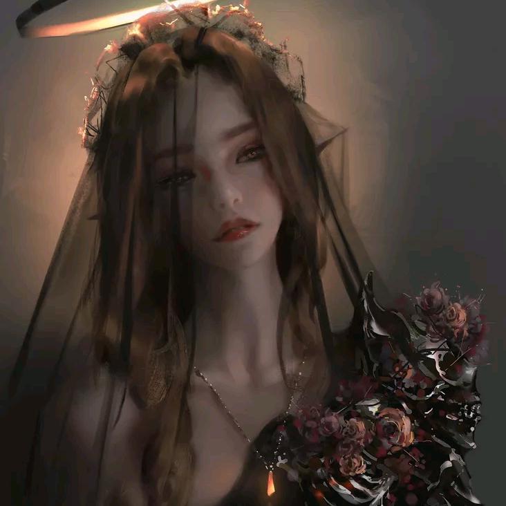 长皱纹的小姑娘