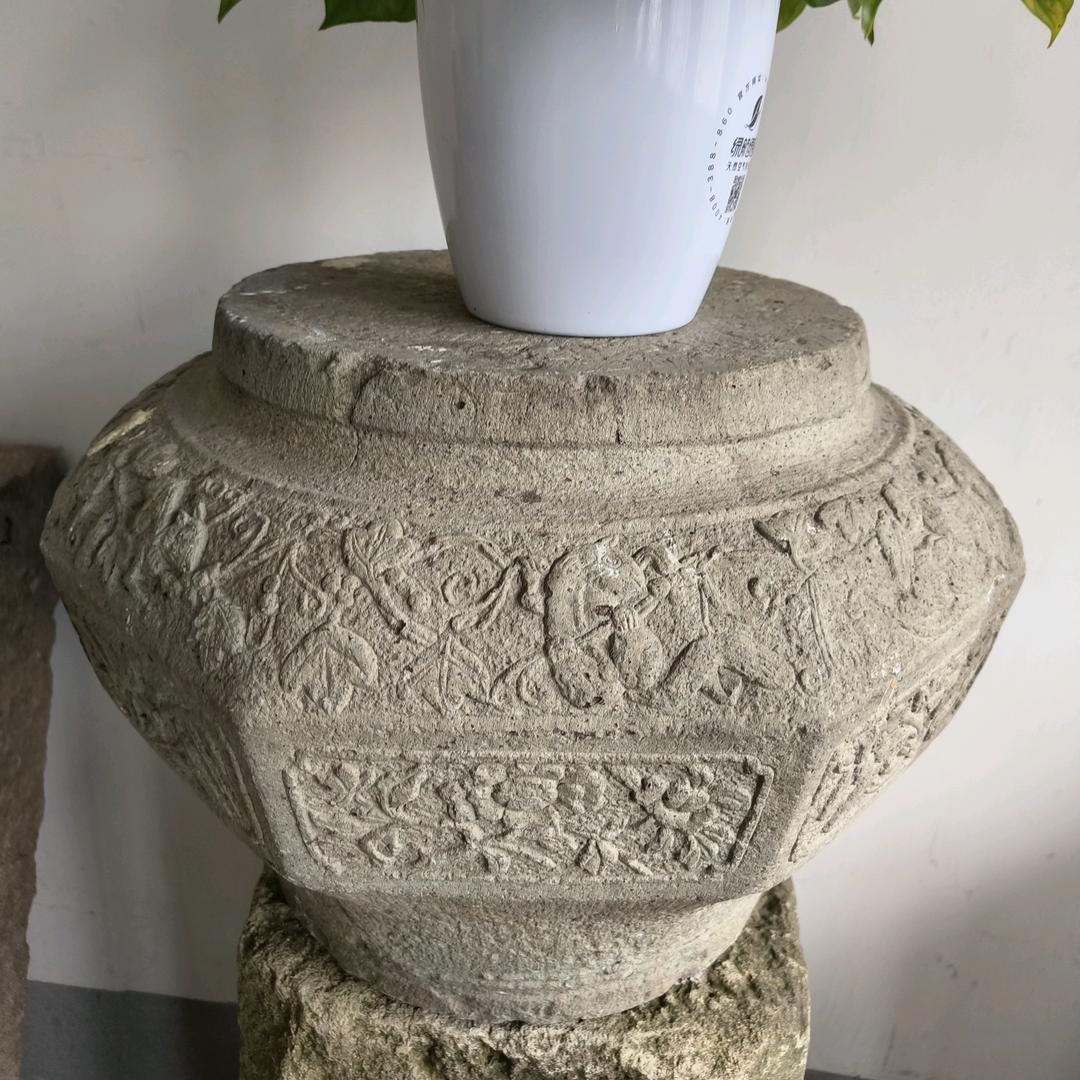 慈溪市周巷茗心居石雕摆件