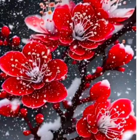 雪中梅（鹏飞地毯）