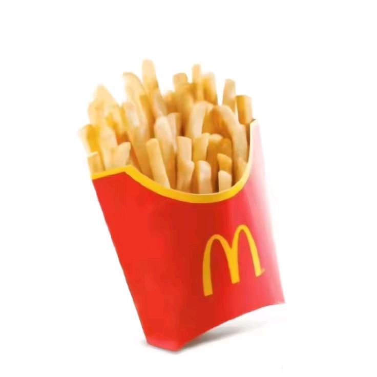 一盒刚出锅烫呼呼撒满盐粒的薯条