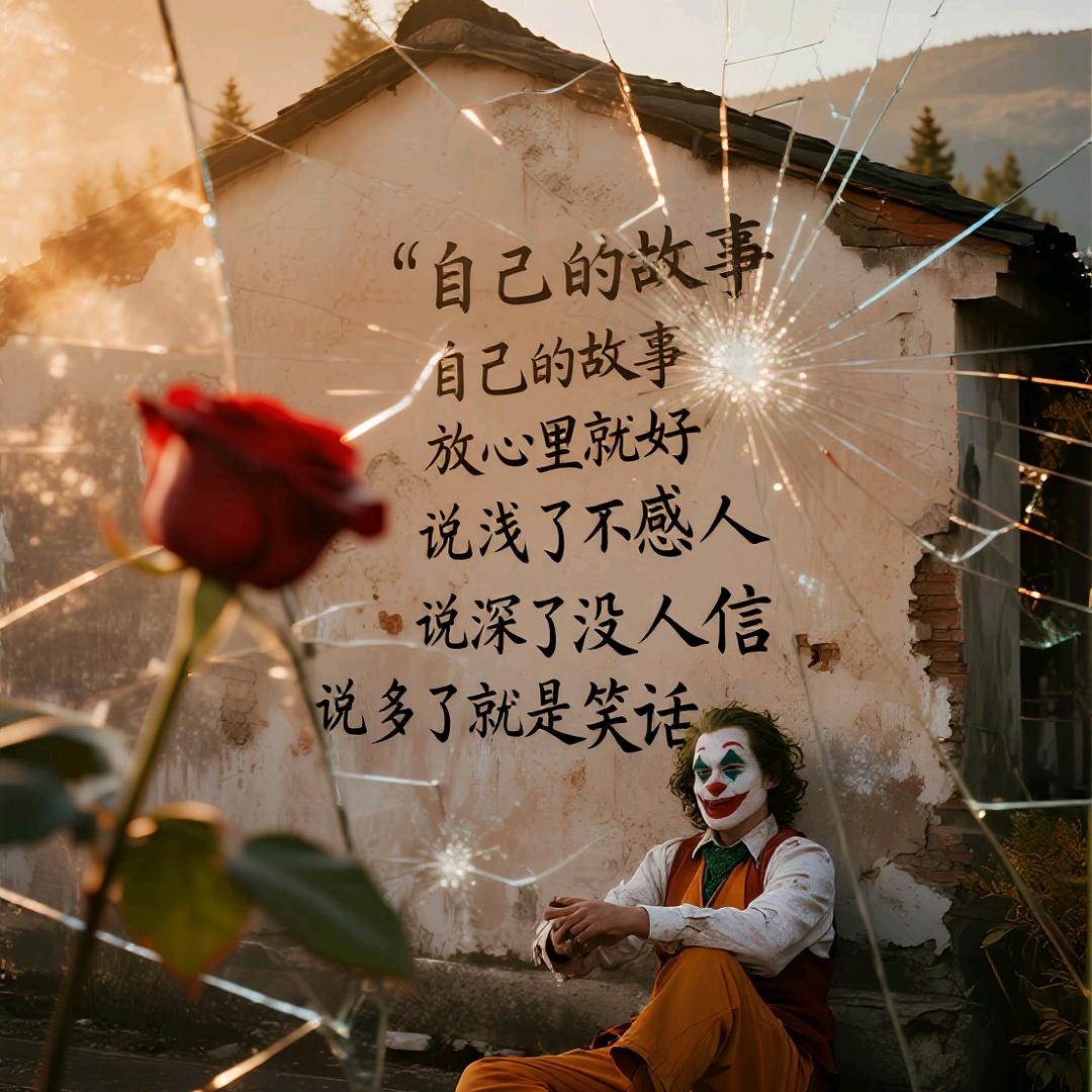 瞧！那人像小丑