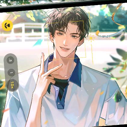 小鱼晒太阳看书