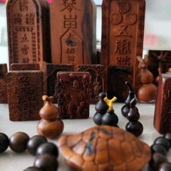 一木精品雷击枣木