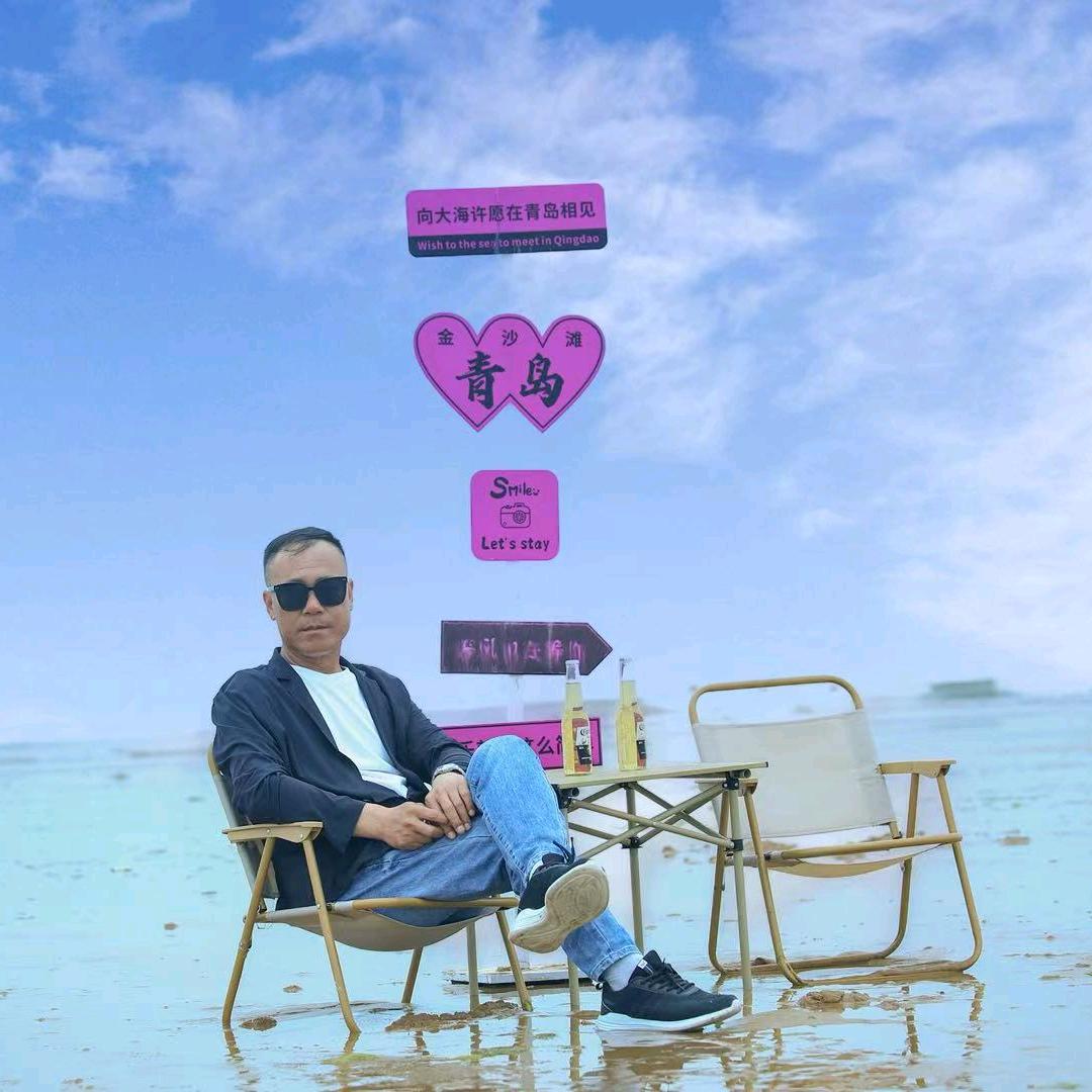 青岛金沙滩！轩！