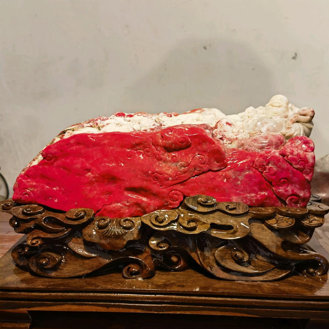石缘阁鸡血石