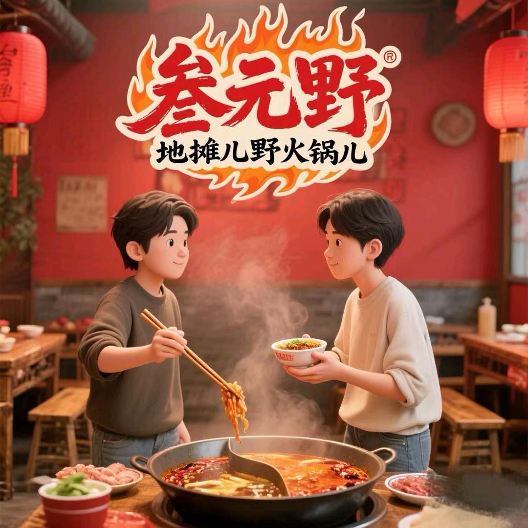承德首家叁元地摊野火锅（总店）