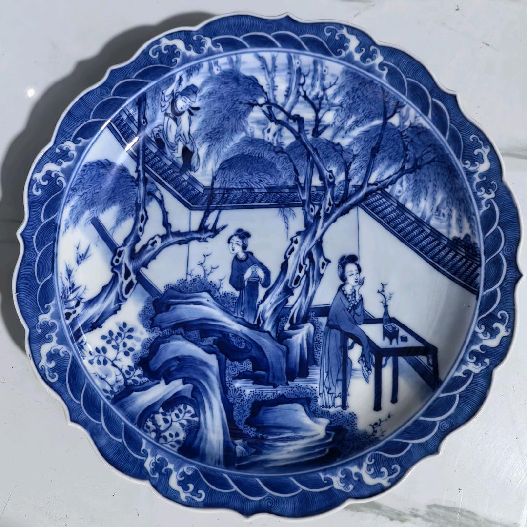 青花人物代加工（鸿焱堂）范国焱（招徒）