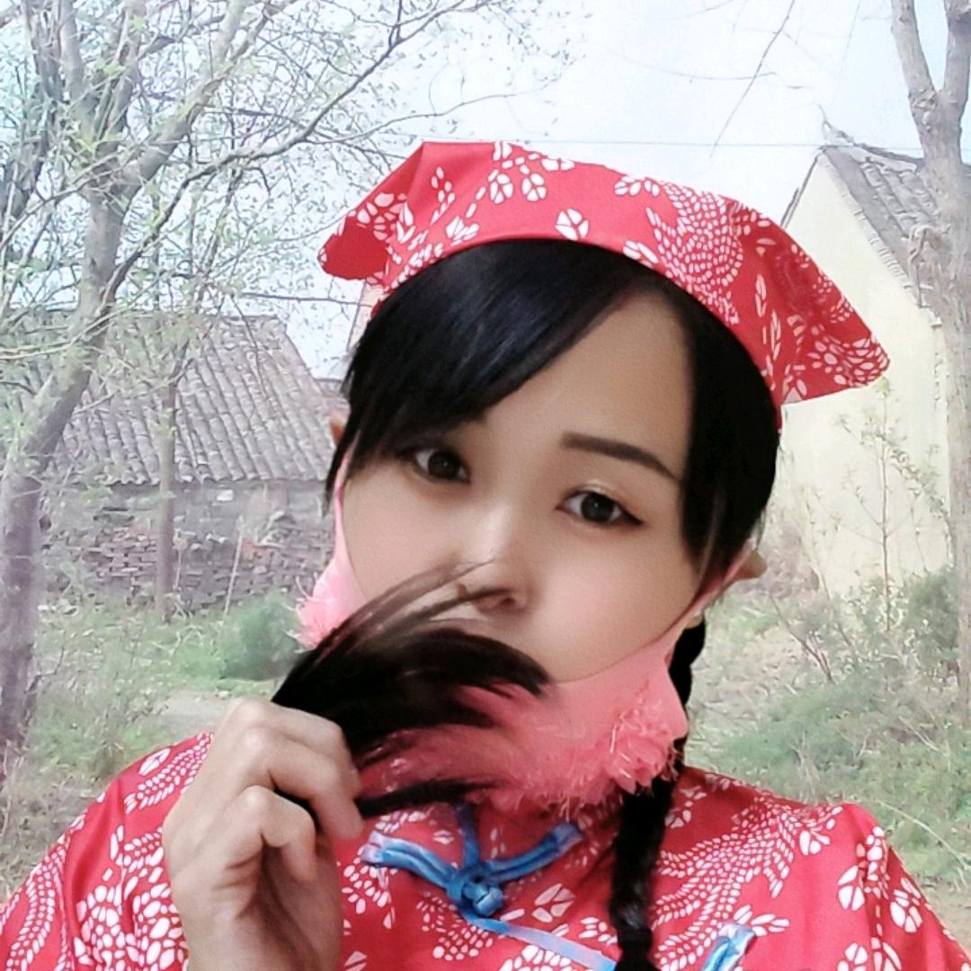 农村，石磨女孩