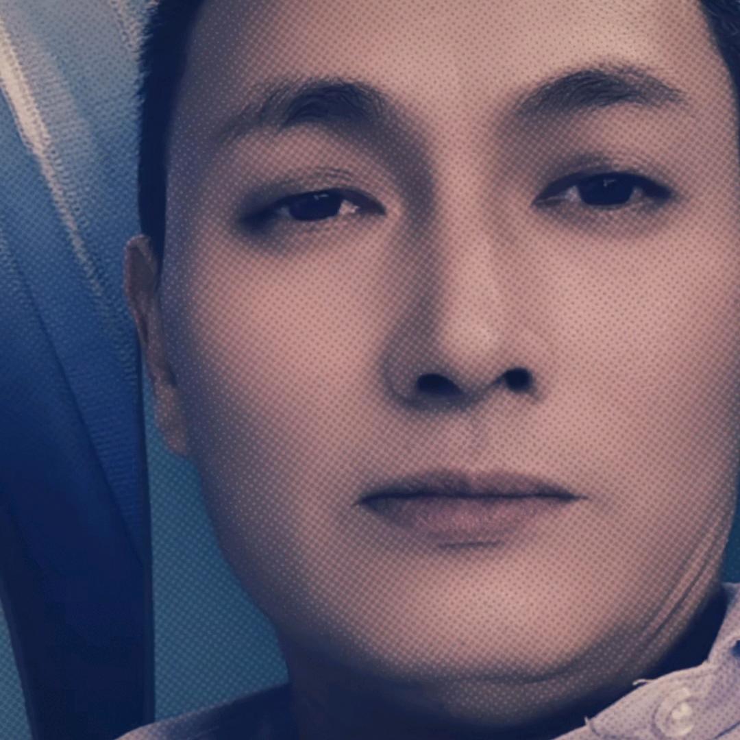 夕阳下的我