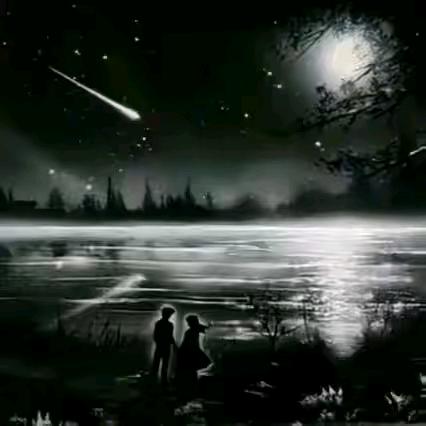 夜色配咖啡