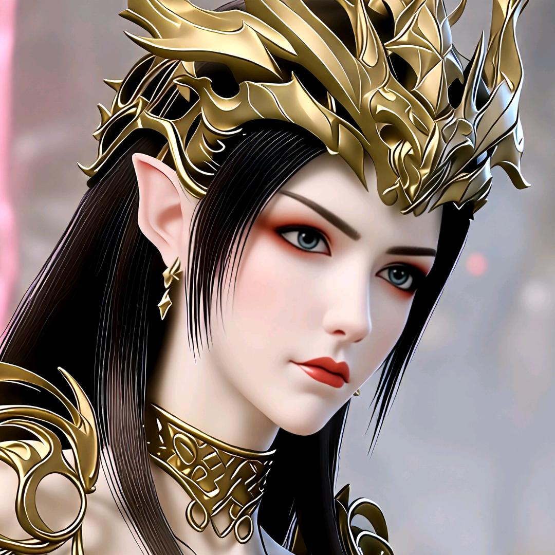 国漫女神美杜莎女王彩鳞