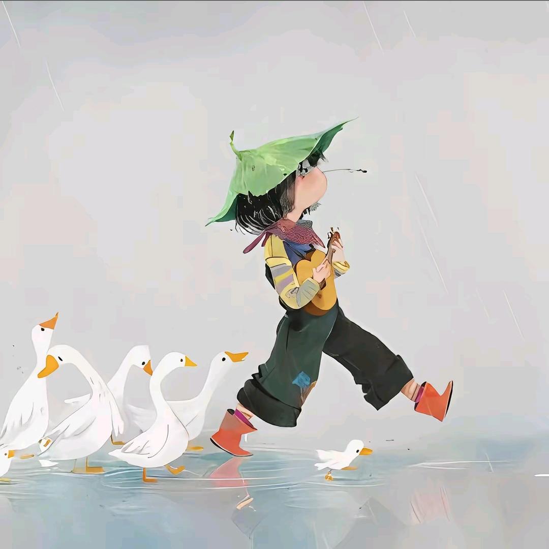 画画的墨墨。