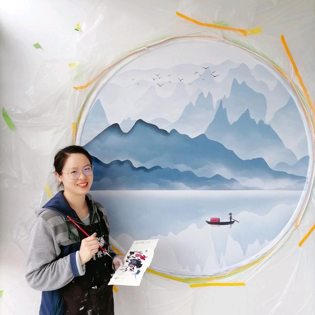 岳阳青橙绘画（别墅浮雕壁画）