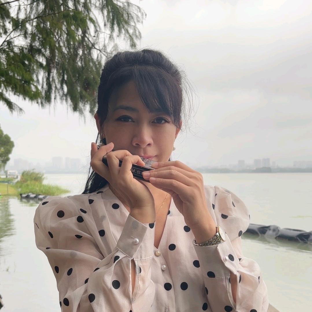 婷婷飞学口琴