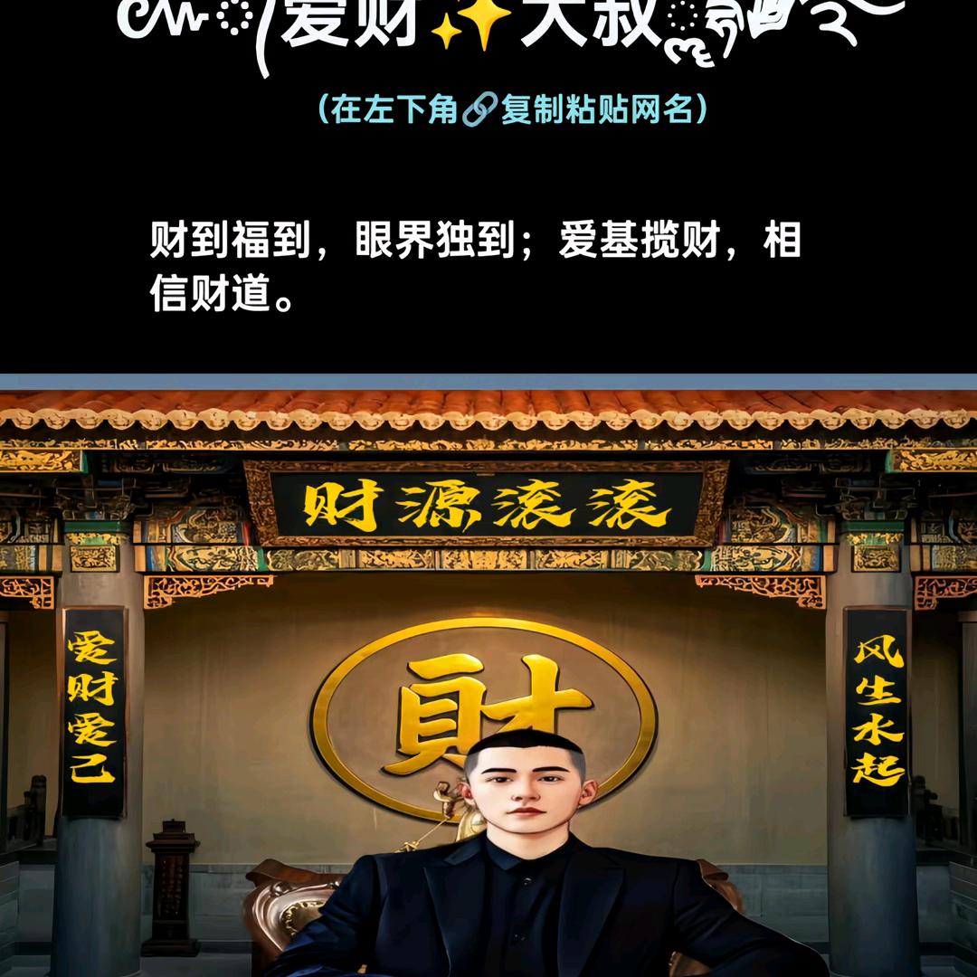 爱财爱自己风声水起2024年财源滚滚来