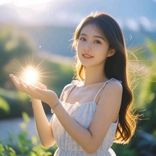 手捧阳光